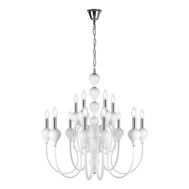 Подвесная люстра iLamp Lady 88003-8+4 WH Фото № 1