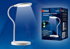 Настольная лампа Uniel TLD-553 White/LED/400Lm/4500K/Dimmer/USB UL-00003338 1