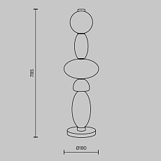 Настольная лампа Maytoni Adore MOD297TL-L24BS3K 5