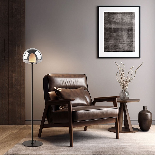 Торшер Eurosvet Twice 90327/1 черный Фото № 4