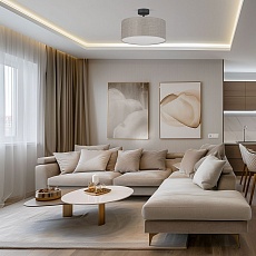 Потолочный светильник TK Lighting 6247 Rondo Linen 1