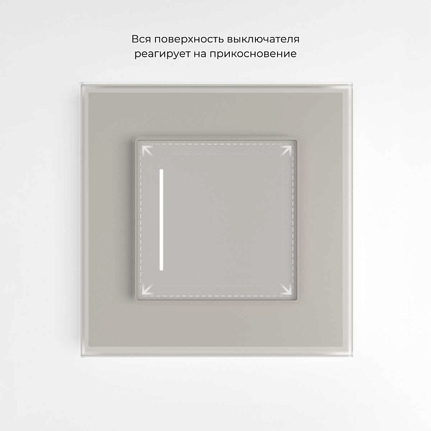 Умный сенсорный выключатель одноклавишный (дымчатый) W4513641/ a069764 Фото № 13