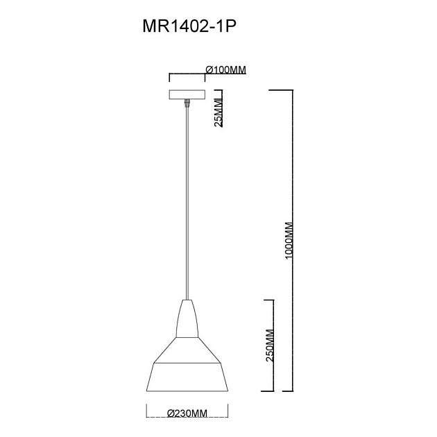 Подвесной светильник MyFar Brigitte MR1402-1P изображение 2 Подвесной светильник MyFar Brigitte MR1402-1P Фото № 2