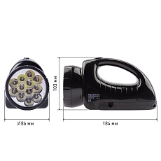 Фонарь-прожектор светодиодный ЭРА Трофи аккумуляторный 184х103х86 78 лм TSP12 C0045551 1