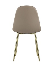 Кухонный стул Stool Group Валенсия экокожа коричневая золотые ножки DC-93025E PU brown 4