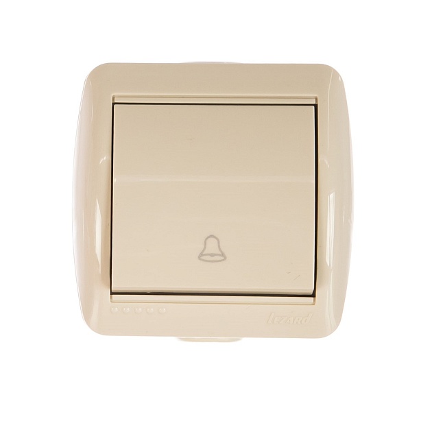 Кнопка звонка Lezard Nata кремовый 710-0300-103 изображение 1 Кнопка звонка Lezard Nata кремовый 710-0300-103 Фото № 1