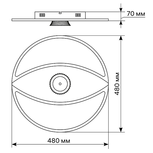 Потолочный светодиодный светильник Ritter Occhiata 51588 7 Фото № 2