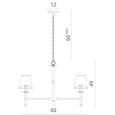 Подвесная люстра Divinare Candela 1162/01 LM-5 1
