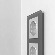 Рамка Werkel Acrylic на 2 поста графит W0022704 4690389184864 2