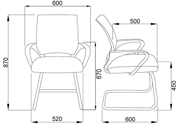 Офисный стул AksHome Ricci серый+черный, ткань 80020 изображение 2 Офисный стул AksHome Ricci серый+черный, ткань 80020 Фото № 2
