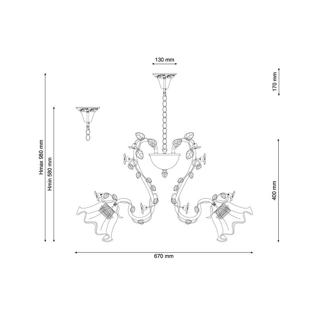 Подвесная люстра Lucia Tucci Fiori Di Rose 111.5 Фото № 2
