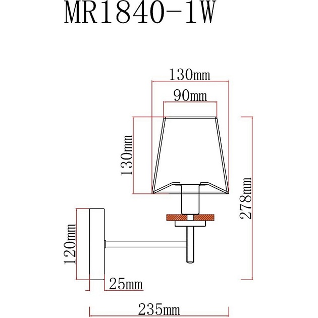 Бра MyFar Daniel MR1840-1W Фото № 2