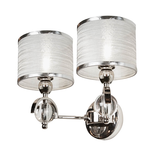 Бра iLamp Chelsea W2400-2 Nickel изображение 3 Бра iLamp Chelsea W2400-2 Nickel Фото № 3