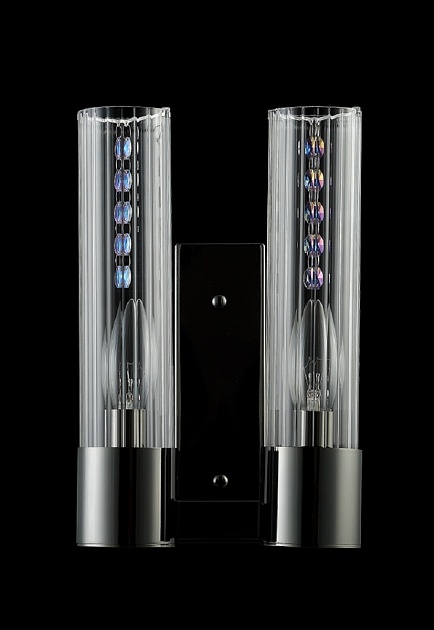 Бра Crystal Lux OTONO AP2 BLACK CHROMIUM/TRANSPARENTE Фото № 3