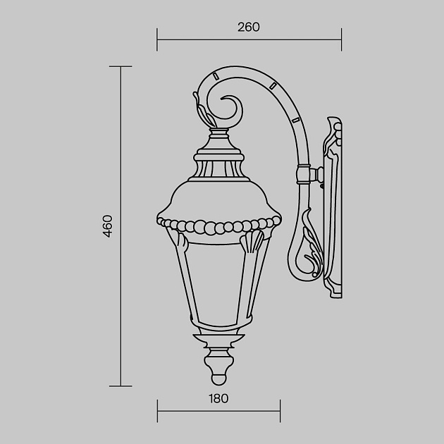 Уличный настенный светильник Maytoni Goiri O029WL-01BZ Фото № 2