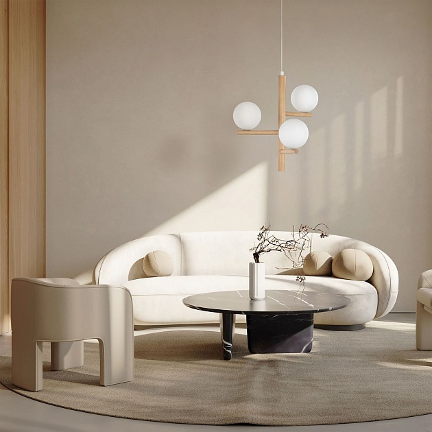 Подвесная люстра TK Lighting 6799 Estera Wood Фото № 5