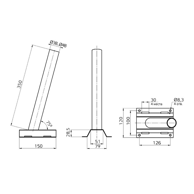 Кронштейн Gauss 903265502 Фото № 5