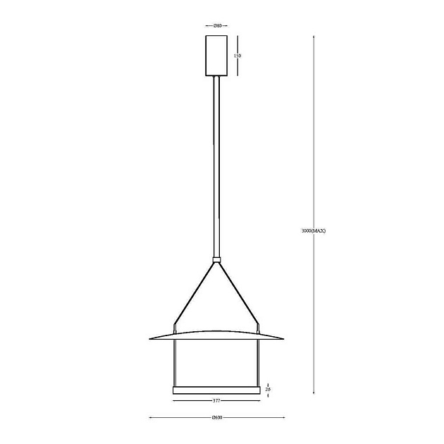 Подвесной светодиодный светильник Maytoni Ambience MOD280PL-L30B3K Фото № 4