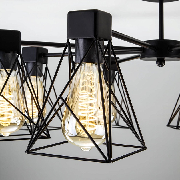 Потолочная люстра Eurosvet 70107/5 черный изображение 3 Потолочная люстра Eurosvet 70107/5 черный Фото № 3