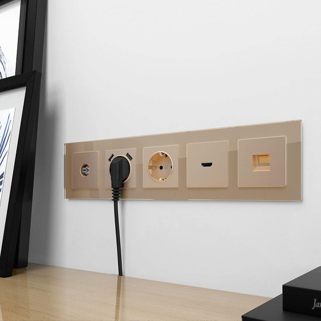 Розетка Werkel Ethernet RJ-45 шампань W1181011 4690389157479 изображение 4 Розетка Werkel Ethernet RJ-45 шампань W1181011 4690389157479 Фото № 4