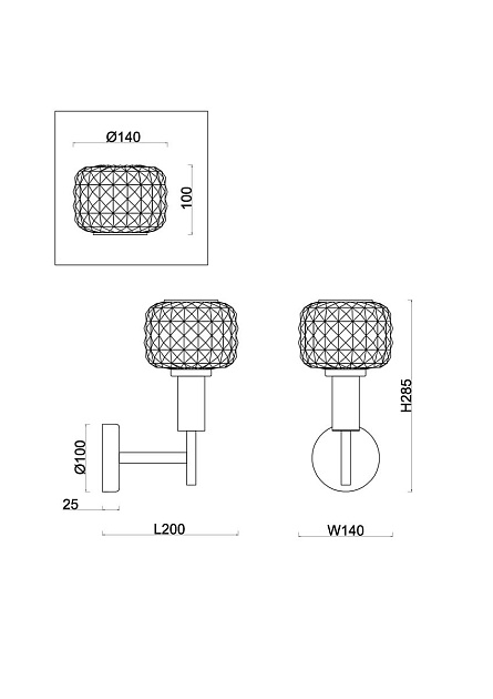 Бра Freya Fero FR5366WL-01BS Фото № 2