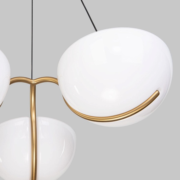 Подвесная светодиодная люстра Eurosvet Emisfero 50083/3 LED золото изображение 2 Подвесная светодиодная люстра Eurosvet Emisfero 50083/3 LED золото Фото № 2