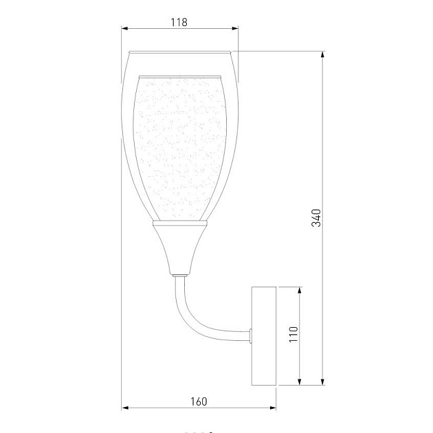 Бра Eurosvet Cosmic 50285/1 золото Фото № 3