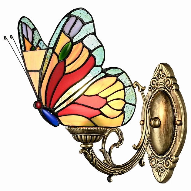 Светильник настенный VELANTE Стиль Tiffany 893-801-01 изображение 1 Светильник настенный VELANTE Стиль Tiffany 893-801-01 Фото № 1