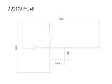 Настенный светодиодный светильник Arte Lamp Acrux A2217AP-2WH 1