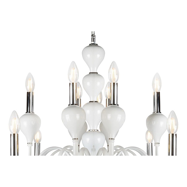 Подвесная люстра iLamp Lady 88003-8+4 WH Фото № 2