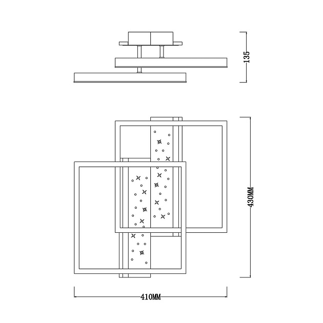 Потолочный светодиодный светильник Escada Stellar 10215/2LED Фото № 2