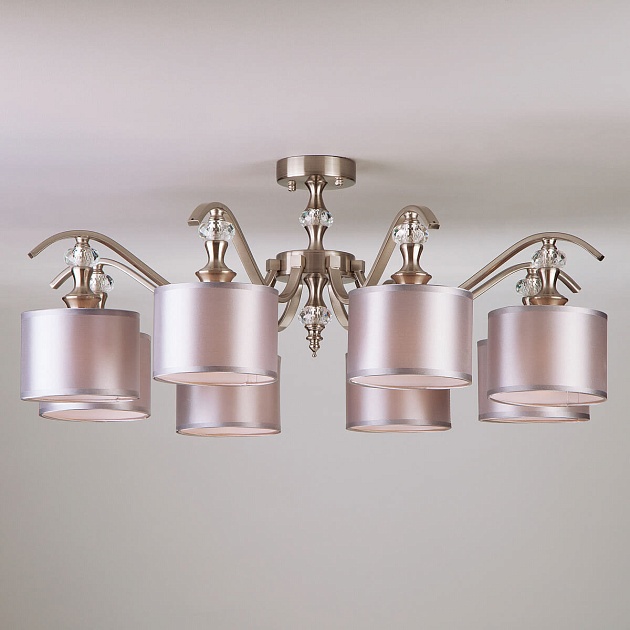 Потолочная люстра Eurosvet 60070/8 сатин-никель Фото № 1