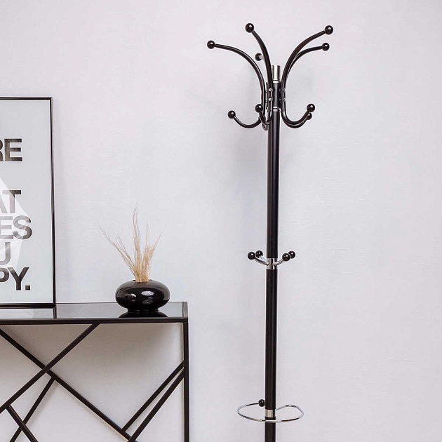 Напольная вешалка AksHome Antika черный, металл 50626 Фото № 4