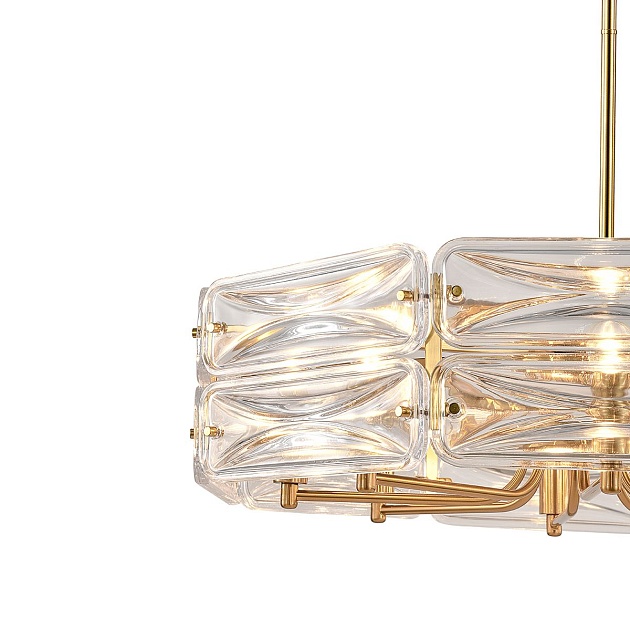 Подвесная люстра Indigo Zaffiro V12046/8P Brass V000499 изображение 3 Подвесная люстра Indigo Zaffiro V12046/8P Brass V000499 Фото № 3