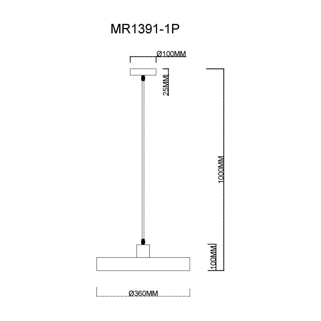 Подвесной светильник MyFar Ria MR1391-1P изображение 2 Подвесной светильник MyFar Ria MR1391-1P Фото № 2