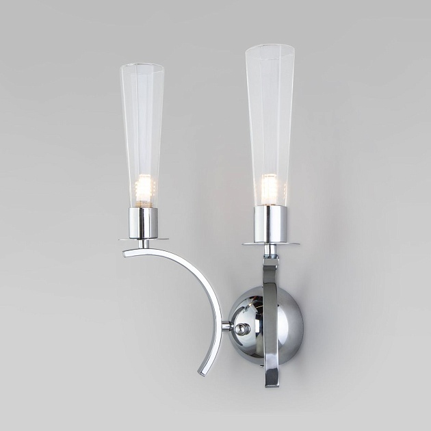 Бра Eurosvet Rosher 60141/2 хром Фото № 1