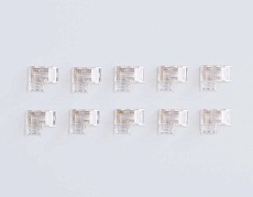 Соединитель угловой AMBRELLA LIGHT ILLUMINATION COB RGB 12/24V для лент 10mm (4 конт.) (10шт. в комплекте) GS6891 2