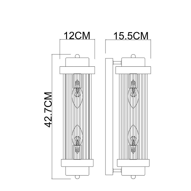Настенный светильник Arte Lamp Hanna A1070AP-2PB Фото № 2