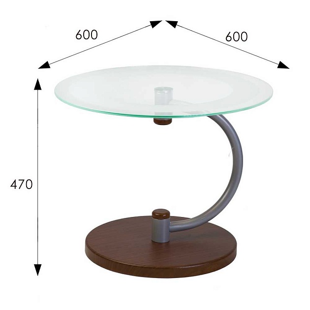 Журнальный стол Мебелик Дуэт 13Н 001755 изображение 3 Журнальный стол Мебелик Дуэт 13Н 001755 Фото № 3