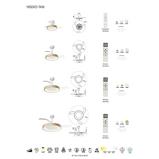 Люстра-вентилятор Mantra NISEKO FAN L 9058 1