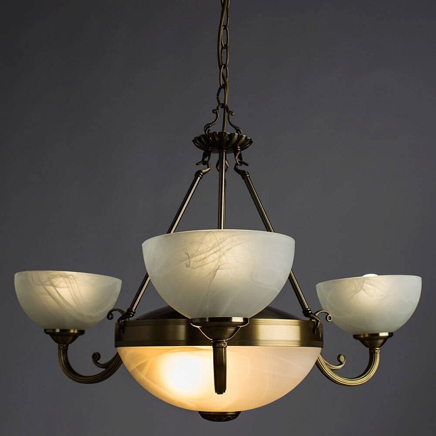 Подвесная люстра Arte Lamp Windsor White A3777LM-3-2AB Фото № 4