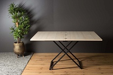 Стол-трансформер Levmar Compact D68/S53 (дуб шамони светлый/чёрные опоры) 7125110722 1