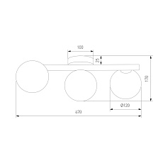 Потолочная люстра TK Lighting 5418 Estera 1