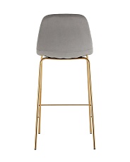 Барный стул Stool Group Валенсия SN велюр серый золотые ножки OS-001B HLR-18 gl 3