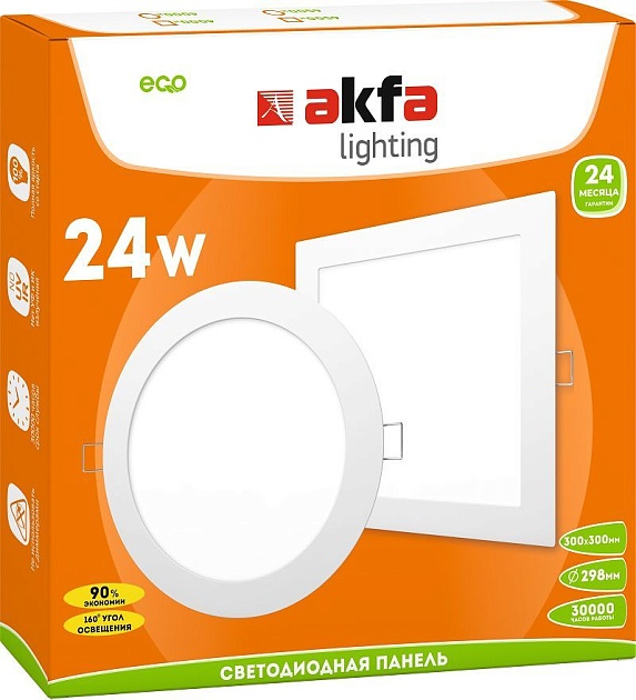 Встраиваемая светодиодная панель Akfa Lighting AK-LPR FLLPR00000024 Фото № 2
