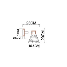 Бра Arte Lamp Meleph A4096AP-1BR 1