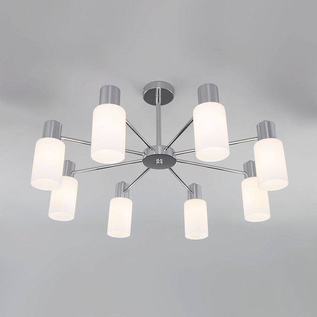 Потолочная люстра Eurosvet Vegga 70160/8 хром изображение 5 Потолочная люстра Eurosvet Vegga 70160/8 хром Фото № 5