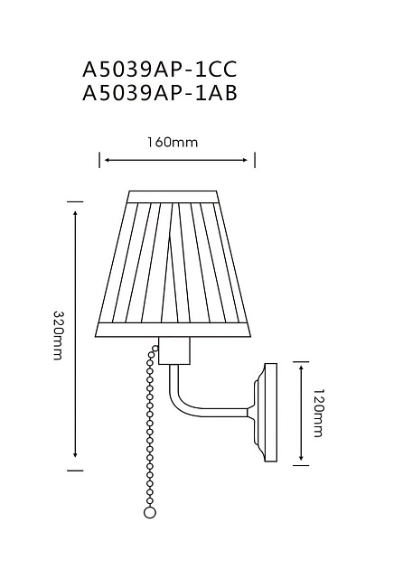 Бра Arte Lamp Marriot A5039AP-1AB изображение 2 Бра Arte Lamp Marriot A5039AP-1AB Фото № 2