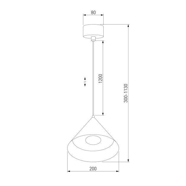 Подвесной светодиодный светильник Elektrostandard Conus 50316 LED a069333 Фото № 2