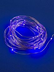 Светодиодная гирлянда Uniel Роса фиолетовый ULD-S0500-050/SCB/2AA Purple IP20 Dew UL-00007185 3